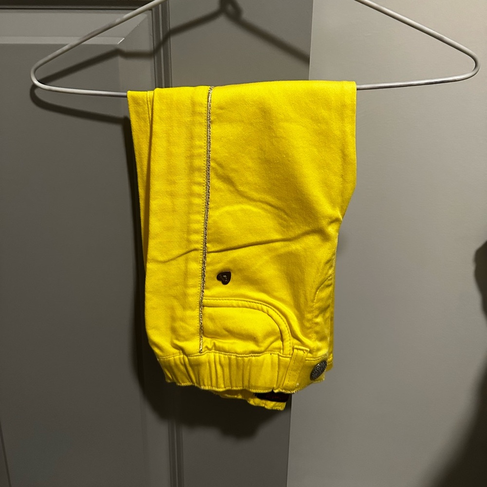 Catimini Bright Yellow Soft Pants for girls - Size: 5 years